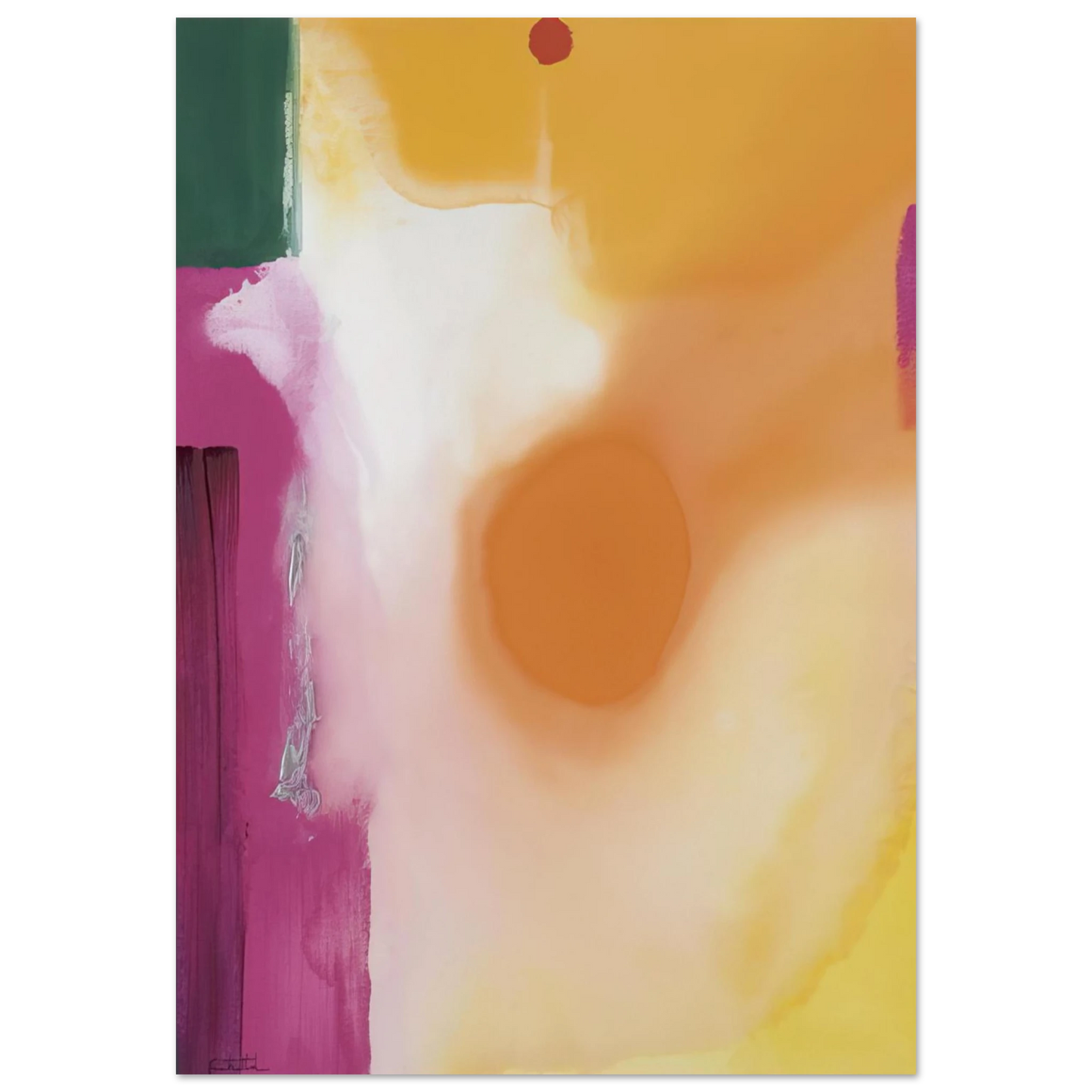 Helen Frankenthaler - Bullseye - 1989 Wall art - A2 (42 x 59.4  cm) - Fine Art Poster-canvas - -