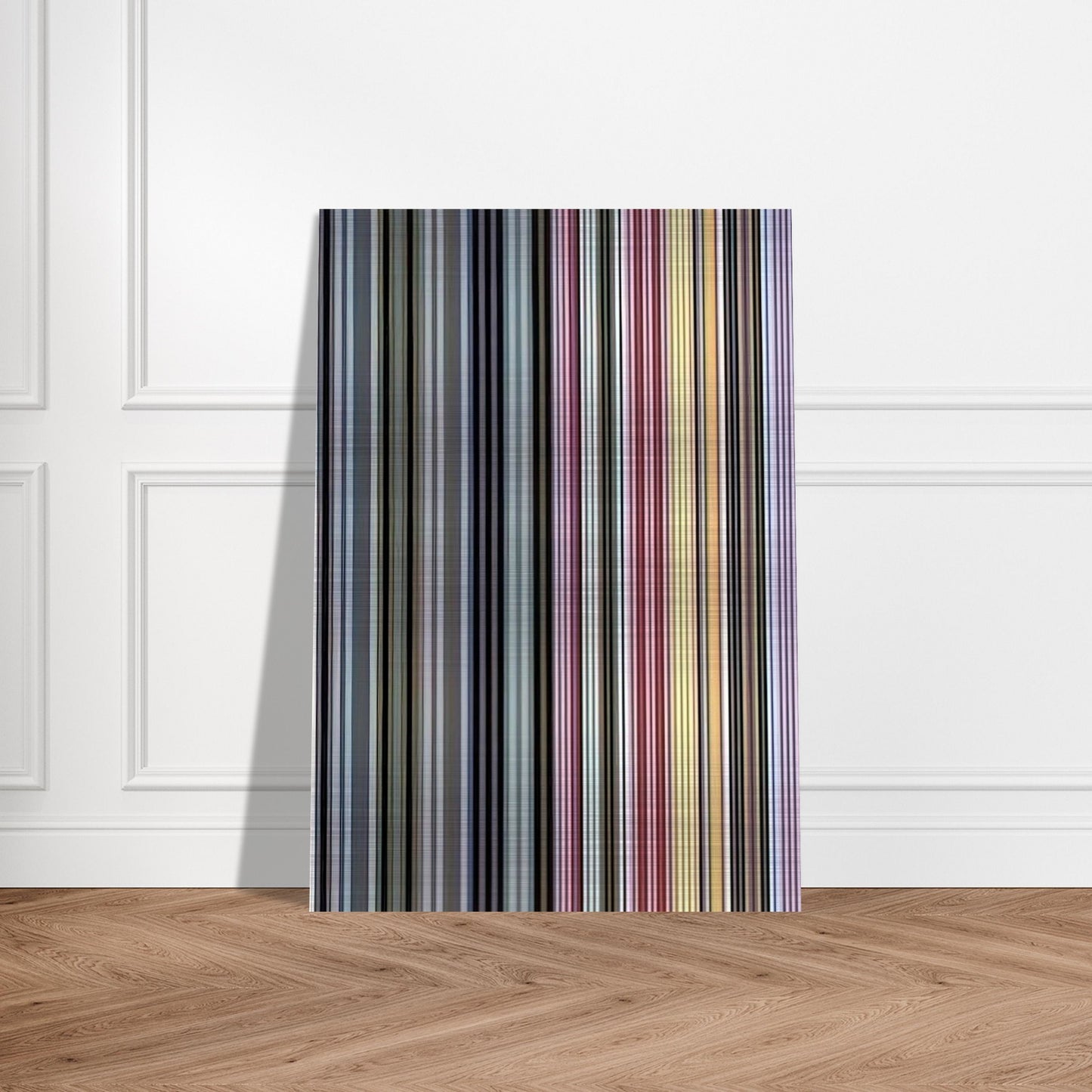 Alice Tully Hall Sampler - 1961 - Gene Davis Brushed Aluminum Print - 70x100 cm / 28x40 inches | Gene Davis Aluminum Print | Gene Davis Prints