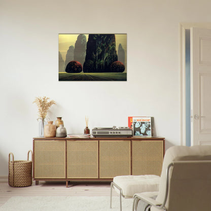 Autumn Eucalyptus - Eyvind Earle Brushed Aluminum Print - 70x100 cm / 28x40 inches | Eyvind Earle Aluminum Print | Eyvind Earle Prints