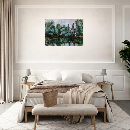 The Banks of the Marne - Paul Cézanne Acrylic Print - 70x100 cm / 28x40″ inches