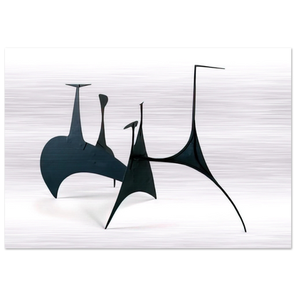 SPINY MAQUETTE 1939 - Alexander Calder Brushed Aluminum Print - 70x100 cm / 28x40 inches | Alexander Calder Aluminum Print | Alexander Calder Prints