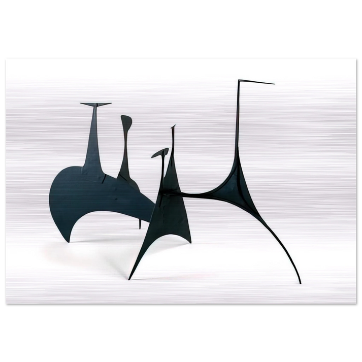 SPINY MAQUETTE 1939 - Alexander Calder Brushed Aluminum Print - 70x100 cm / 28x40 inches | Alexander Calder Aluminum Print | Alexander Calder Prints
