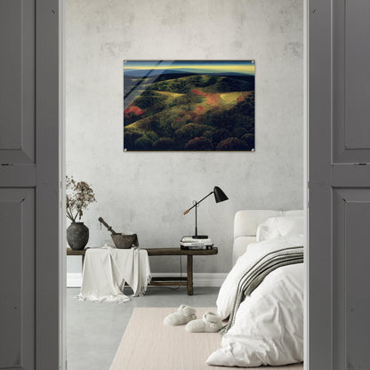 Late October - Eyvind Earle Acrylic Print - 70x100 cm / 28x40″ inches