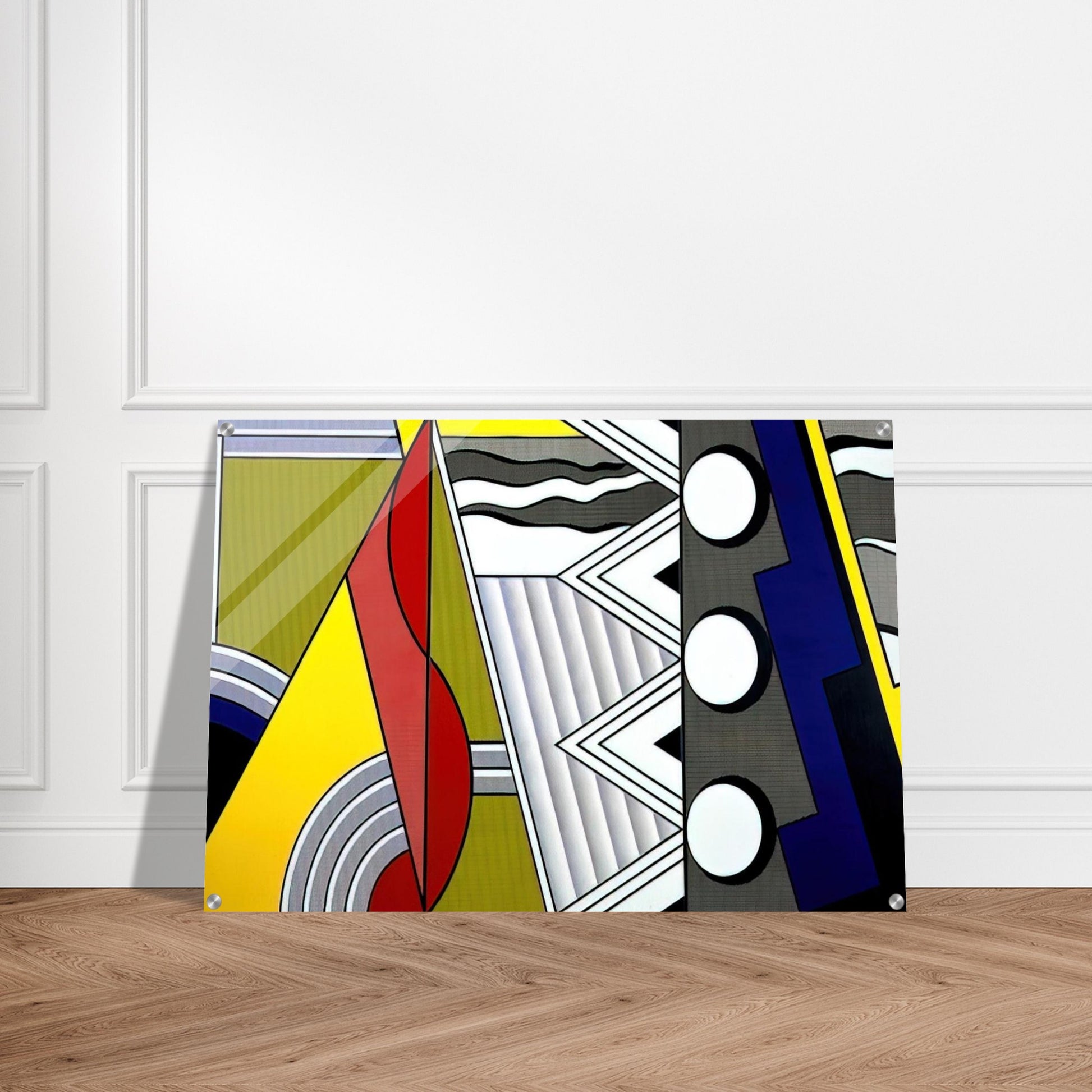 MODERN PAINTING WITH CLEF 1967 - Roy Lichtenstein Acrylic Print - 70x100 cm / 28x40″ inches
