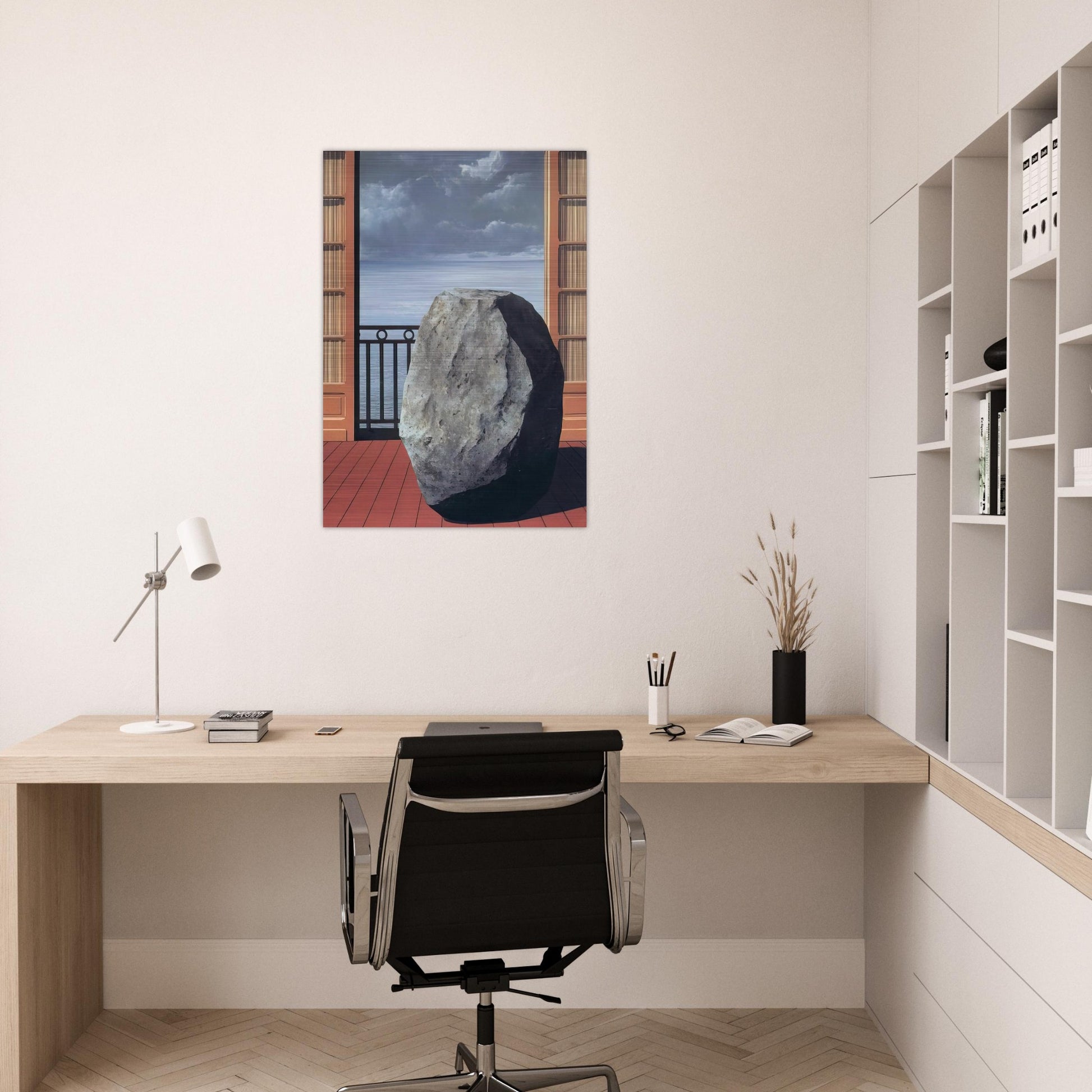 INVISIBLE WORLD 1954 - Rene Magritte Brushed Aluminum Print - 70x100 cm / 28x40 inches | Rene Magritte Aluminum Print | Rene Magritte Prints