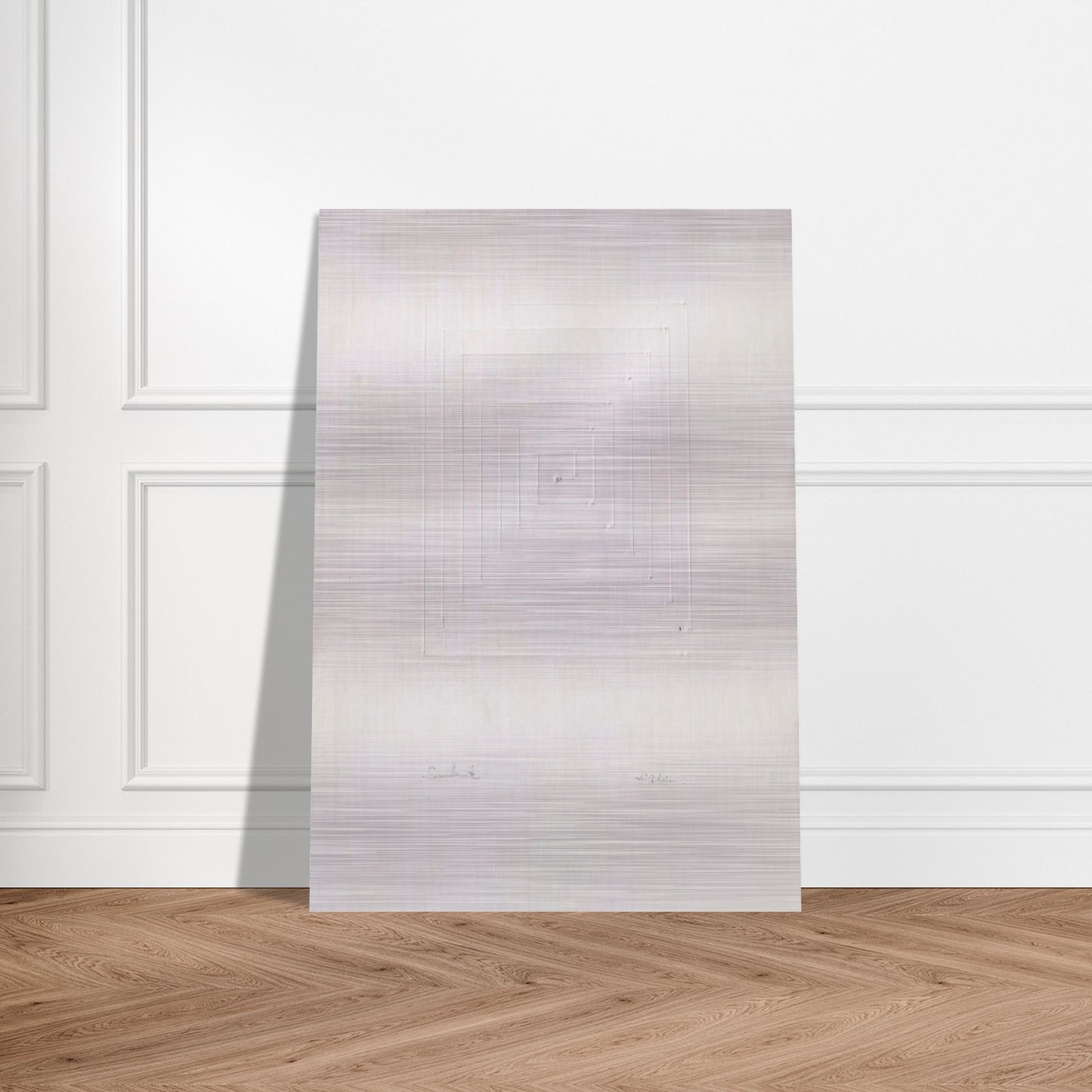 Similmente - Spatialism - Enrico Castellani Brushed Aluminum Print - 70x100 cm / 28x40 inches | Enrico Castellani Aluminum Print | Enrico Castellani Prints