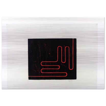 Untitled Print - 1978 - Donald Judd Brushed Aluminum Print - 70x100 cm / 28x40 inches | Donald Judd Aluminum Print | Donald Judd Prints