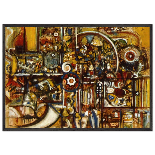 Opaque Harmony - Richard Pousette-Dart 70x100 cm / 28x40 inches Framed Art Print – Black Wooden Frame