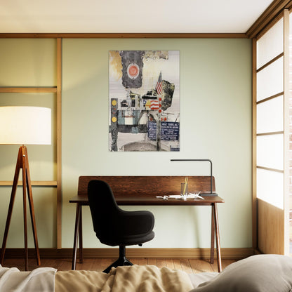 CAPTIVA CODA 2002 - Robert Rauschenberg Brushed Aluminum Print - 70x100 cm / 28x40 inches | Robert Rauschenberg Aluminum Print | Robert Rauschenberg Prints