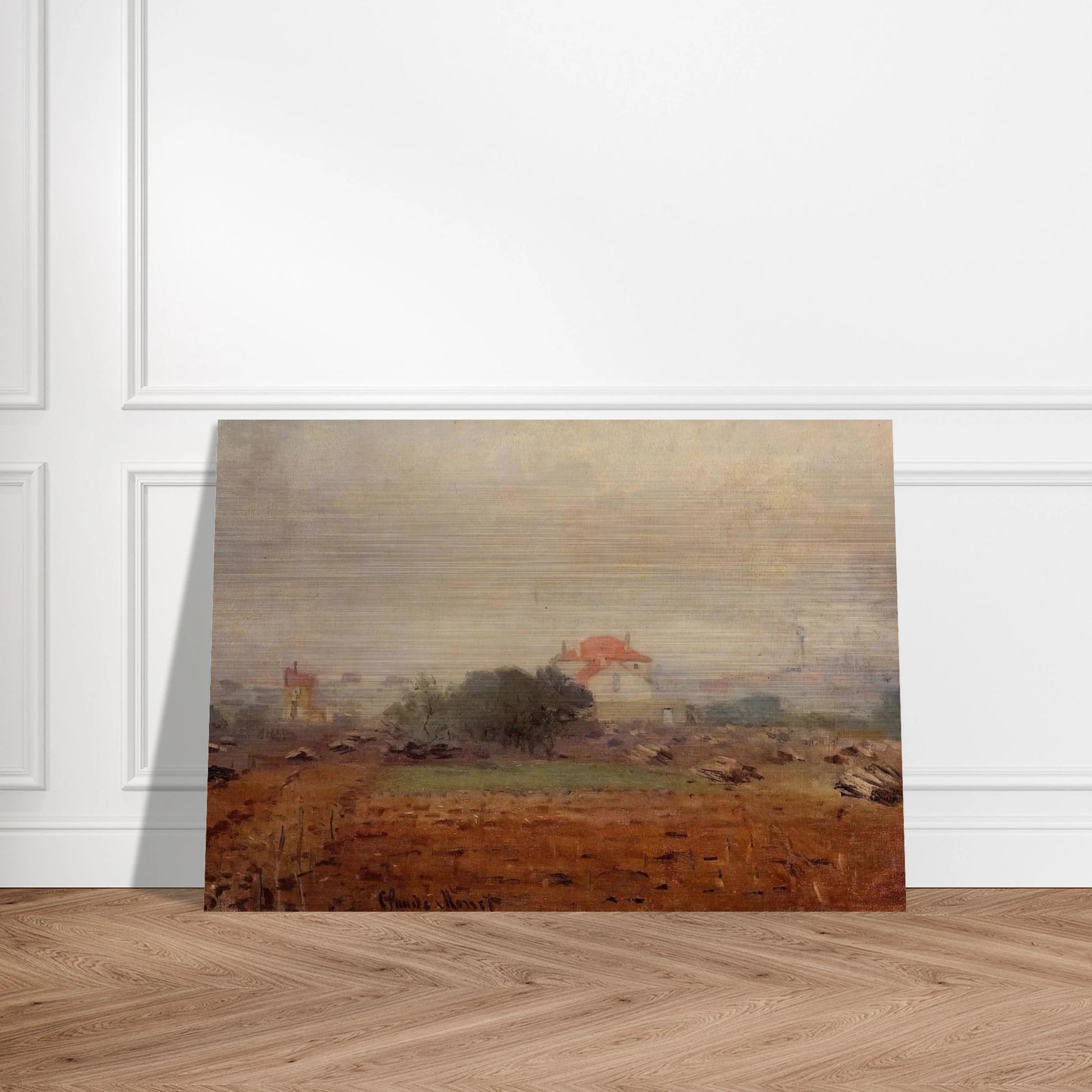 Fog - claude monet Brushed Aluminum Print - 70x100 cm / 28x40 inches | claude monet Aluminum Print | claude monet Prints