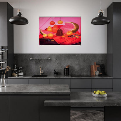 STILL LIFE WITH WATERMELON 1 - Fernando Botero Acrylic Print - 70x100 cm / 28x40″ inches