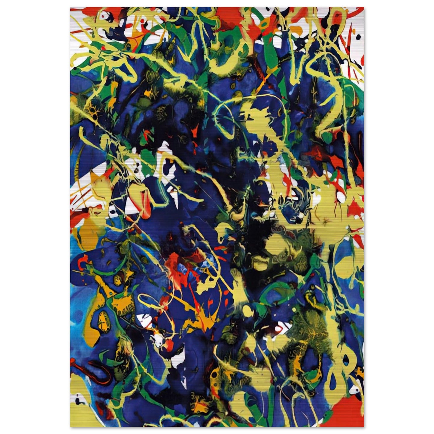 Untitled  SFP94-63  SFF 1737  - Sam Francis Brushed Aluminum Print - 70x100 cm / 28x40 inches | Sam Francis Aluminum Print | Sam Francis Prints