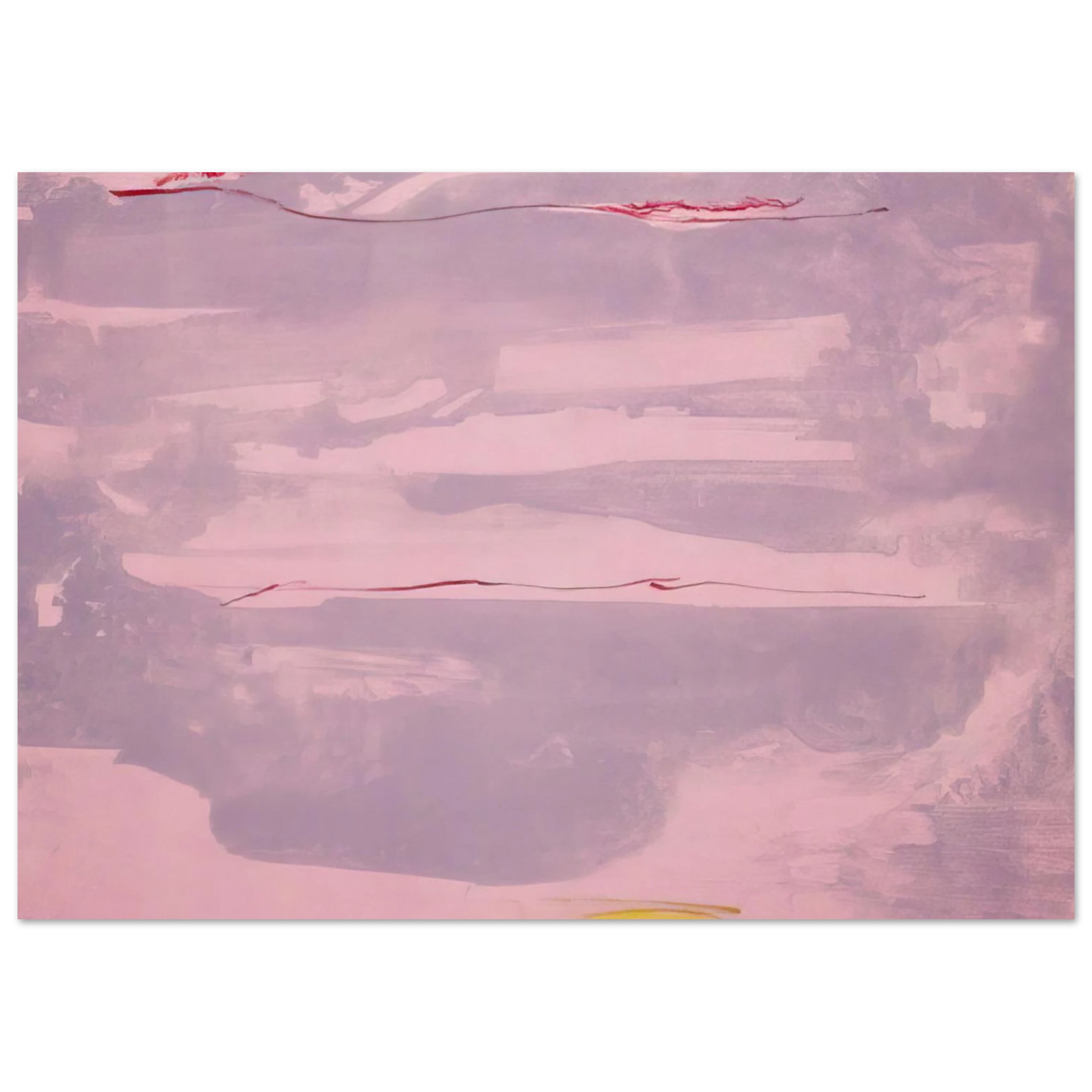 Helen Frankenthaler - Dream Walk - 1977 Wall art - A3 (29.7 x 42  cm) - Premium Wooden Framed Poster With Fine Art Paper-canvas - White frame
