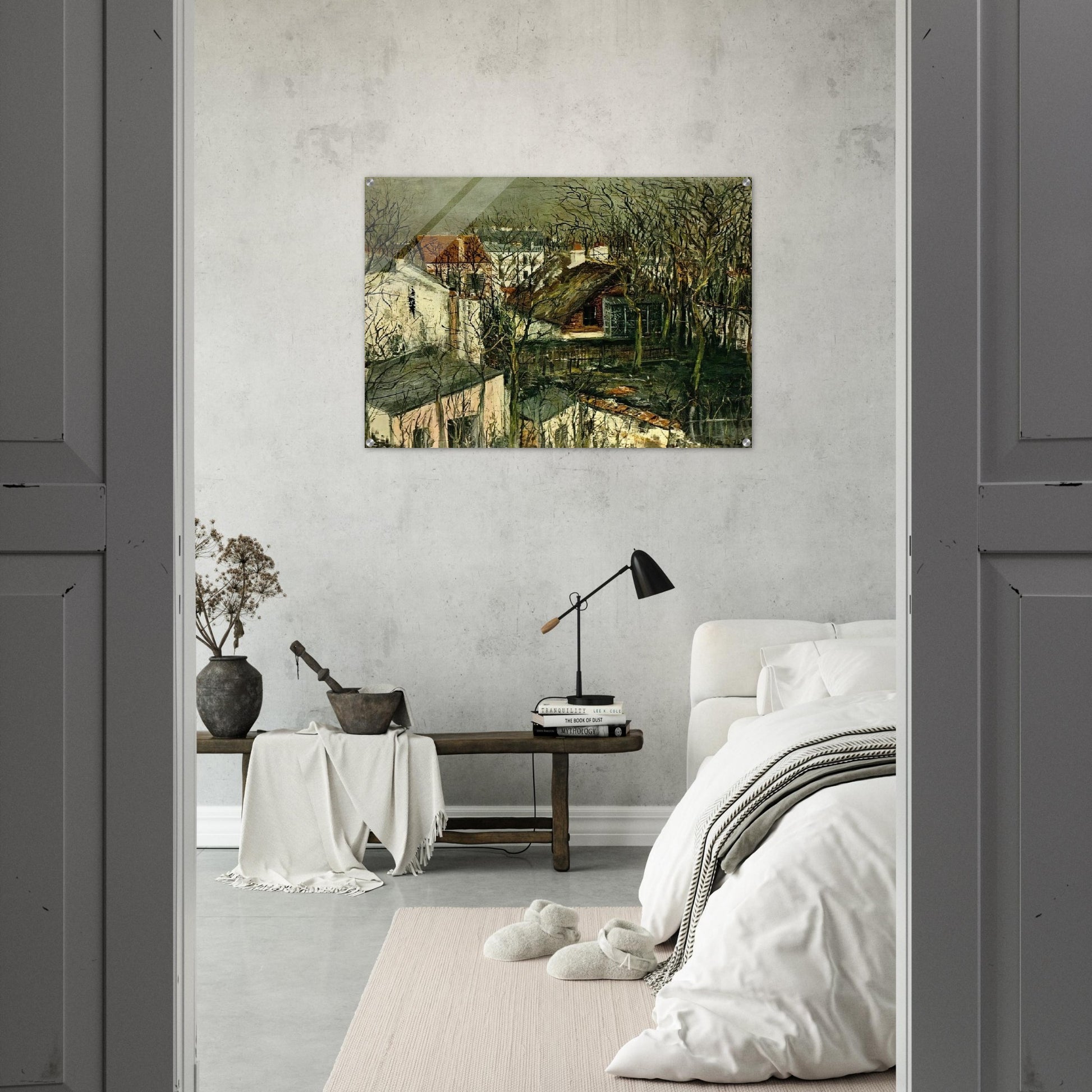 THE BERLIOZ HOUSE - Maurice Utrillo Acrylic Print - 70x100 cm / 28x40″ inches