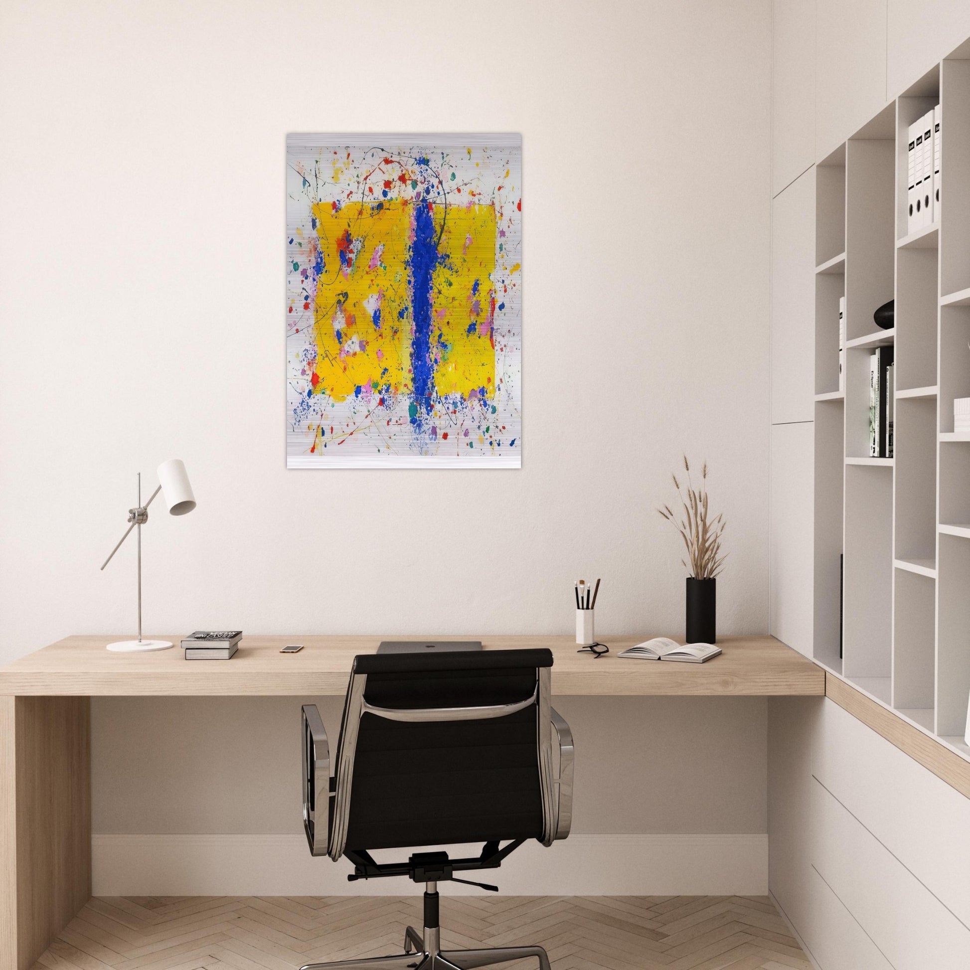 Light in Itself - Sam Francis Brushed Aluminum Print - 70x100 cm / 28x40 inches | Sam Francis Aluminum Print | Sam Francis Prints