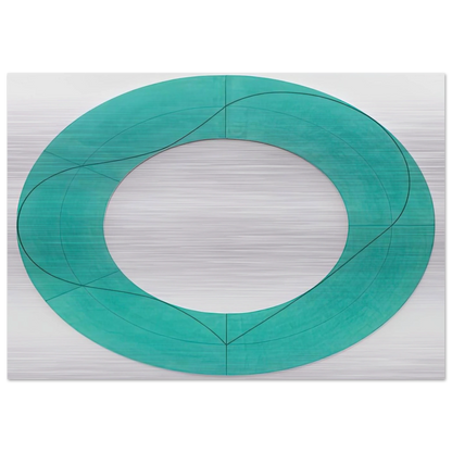 RING IMAGE C 2008 - Robert Mangold Brushed Aluminum Print - 70x100 cm / 28x40 inches | Robert Mangold Aluminum Print | Robert Mangold Prints