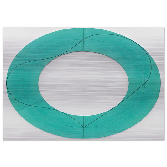 RING IMAGE C 2008 - Robert Mangold Brushed Aluminum Print - 70x100 cm / 28x40 inches | Robert Mangold Aluminum Print | Robert Mangold Prints
