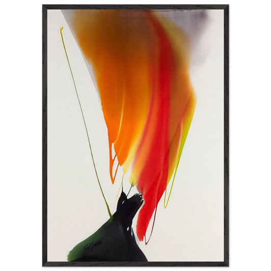 Phenomena Woman Witch - Paul Jenkins 70x100 cm / 28x40 inches Framed Art Print – Black Wooden Frame