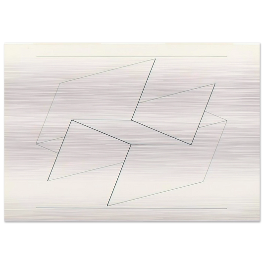 STRUCTURAL CONSTELLATION VI 1960 - Josef Albers Brushed Aluminum Print - 70x100 cm / 28x40 inches | Josef Albers Aluminum Print | Josef Albers Prints