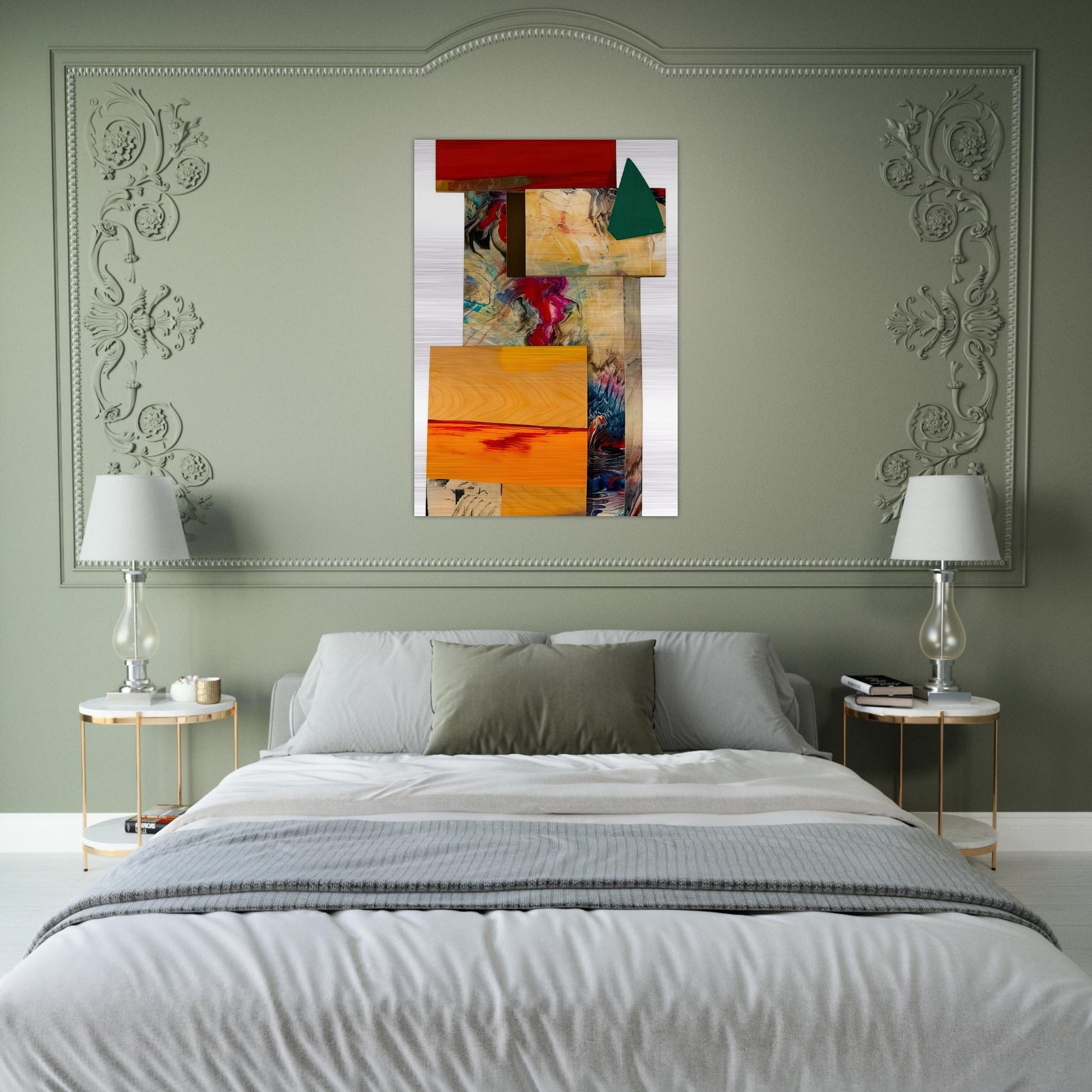 Rubiyat - Sam Gilliam Brushed Aluminum Print - 70x100 cm / 28x40 inches | Sam Gilliam Aluminum Print | Sam Gilliam Prints