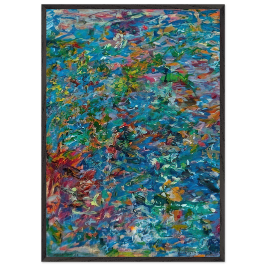 UNTITLED 1963 N4 - Milton Resnick 70x100 cm / 28x40 inches Framed Art Print – Black Wooden Frame