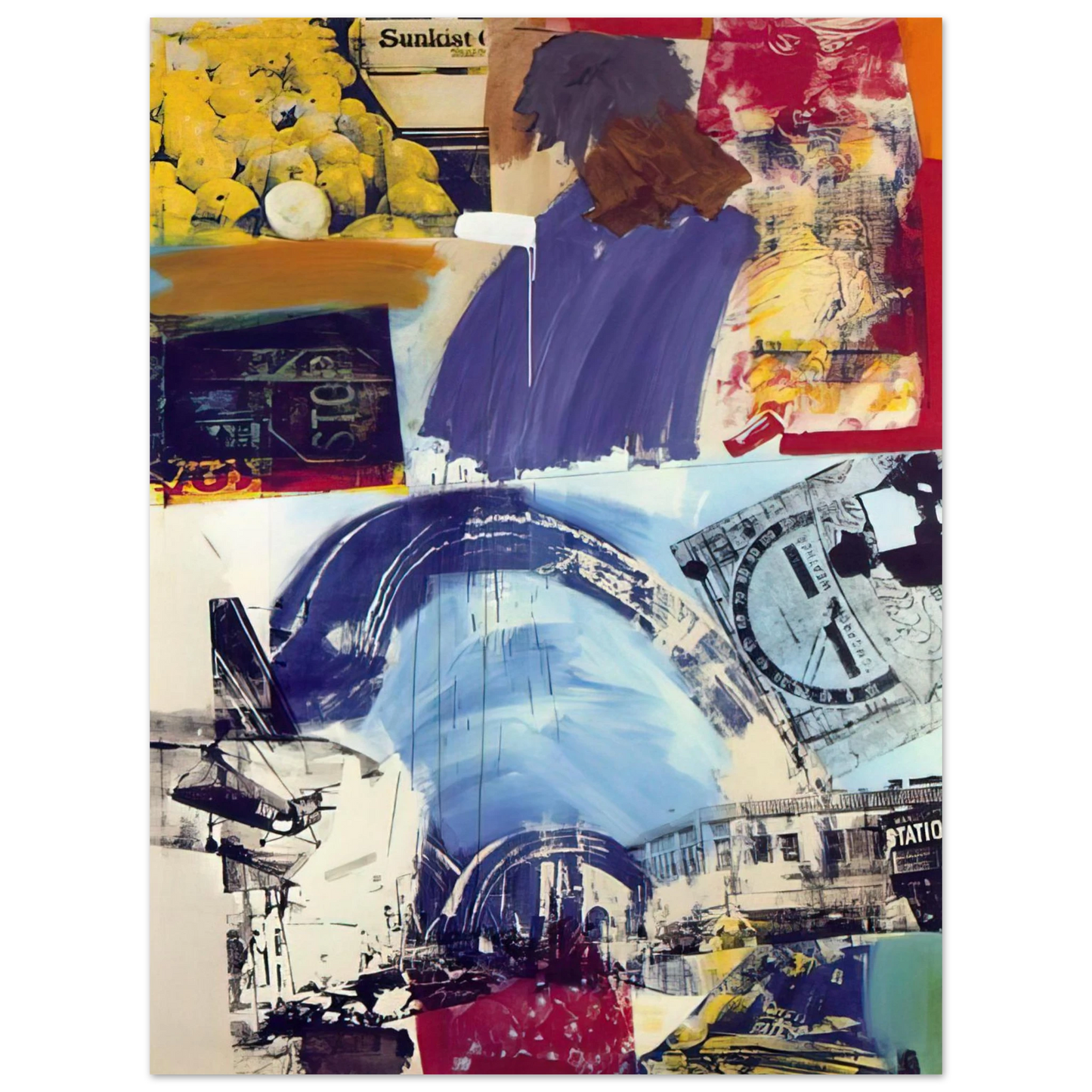Robert Rauschenberg - HARBOR  75x100 cm / 30x40inches Fine Art Poster