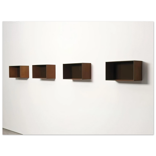 Donald Judd - Untitled 90-9 Donaldson - 1990  75x100 cm / 30x40inches Fine Art Poster