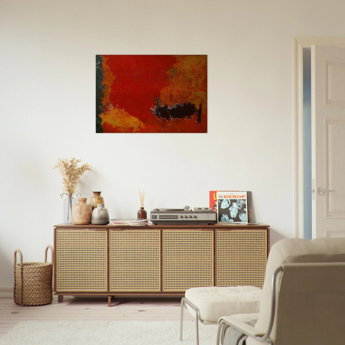 Reward #2 - 1960 - Theodoros Stamos Brushed Aluminum Print - 70x100 cm / 28x40 inches | Theodoros Stamos Aluminum Print | Theodoros Stamos Prints
