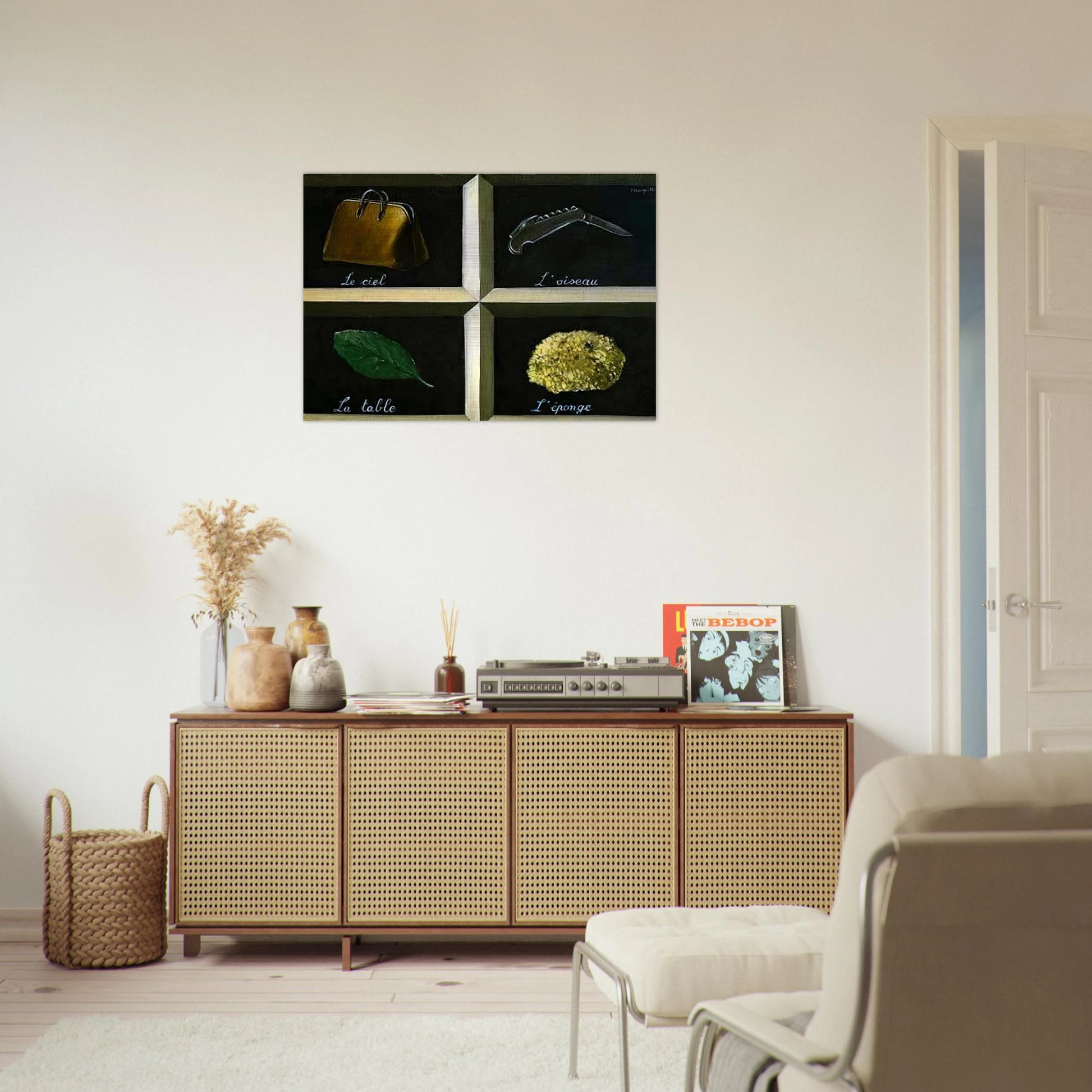 THE INTERPRETATION OF DREAMS 1927 - Rene Magritte Brushed Aluminum Print - 70x100 cm / 28x40 inches | Rene Magritte Aluminum Print | Rene Magritte Prints
