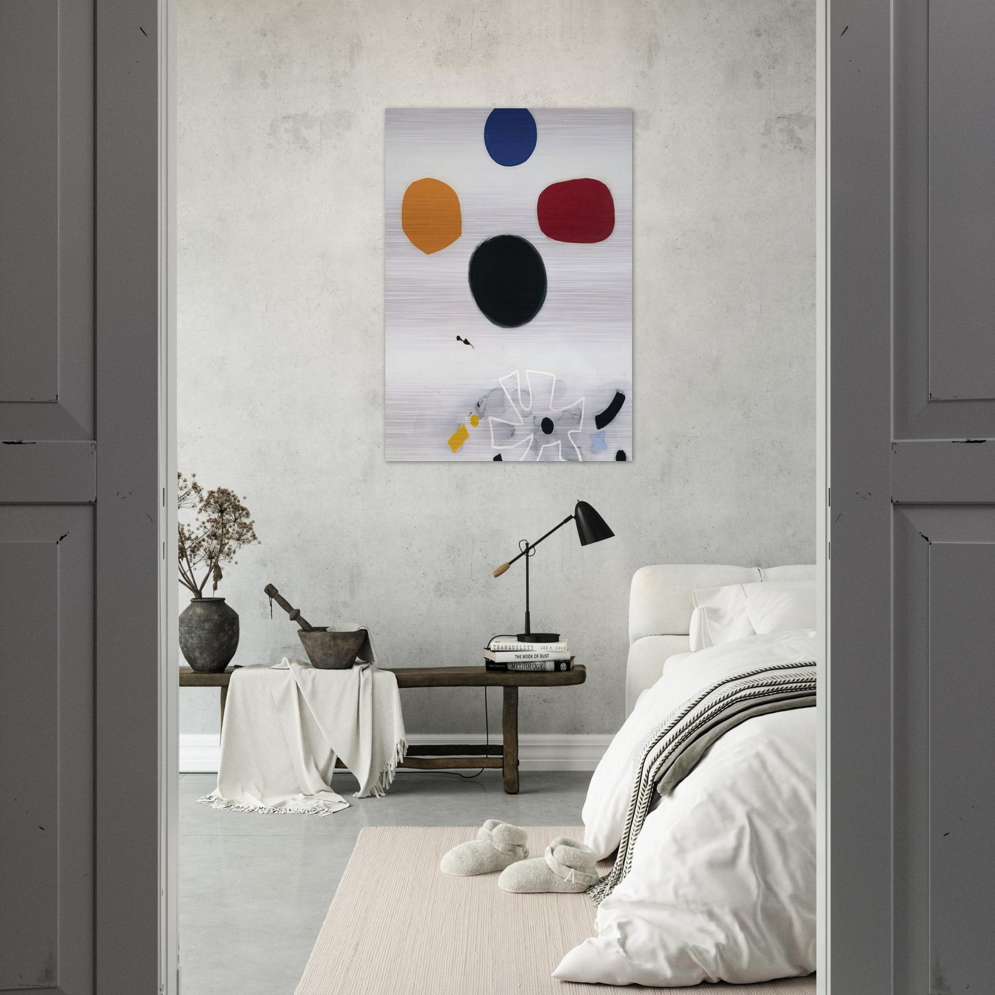 White Line #2 - 1968 - Adolph Gottlieb Brushed Aluminum Print - 70x100 cm / 28x40 inches | Adolph Gottlieb Aluminum Print | Adolph Gottlieb Prints