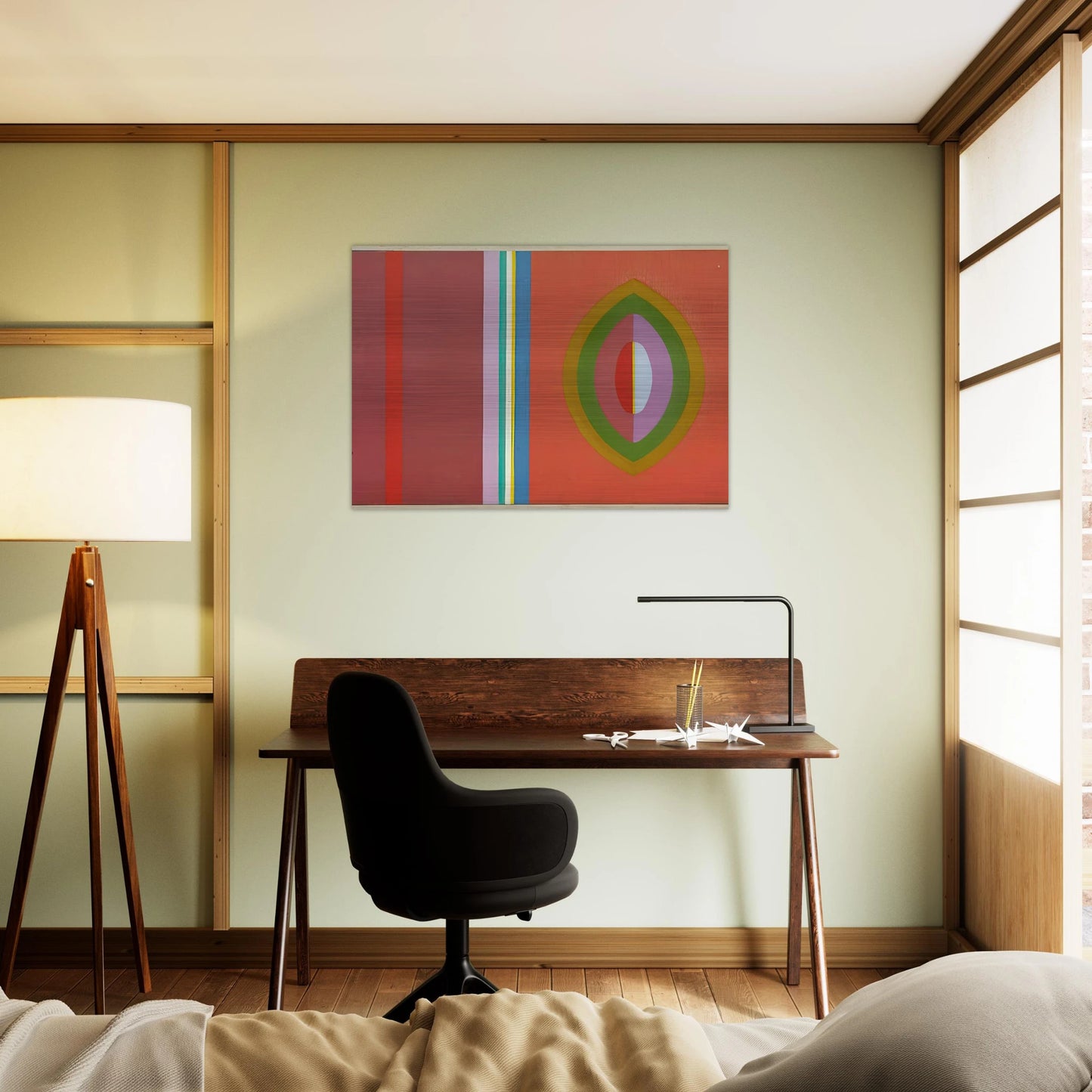 Quiet - 1965 - John Ferren Brushed Aluminum Print - 70x100 cm / 28x40 inches | John Ferren Aluminum Print | John Ferren Prints