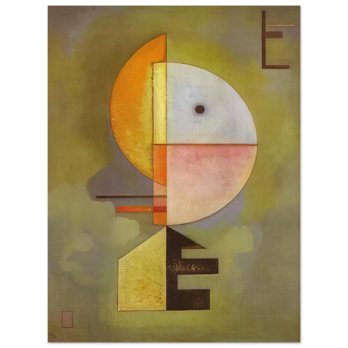 Wassily Kandinsky - UPWARD 1929  75x100 cm / 30x40inches Fine Art Poster