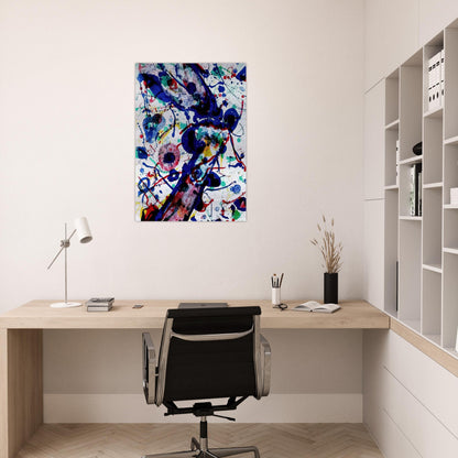 Untitled from Michel Waldberg s Posmes dans le ciel - Sam Francis Brushed Aluminum Print - 70x100 cm / 28x40 inches | Sam Francis Aluminum Print | Sam Francis Prints