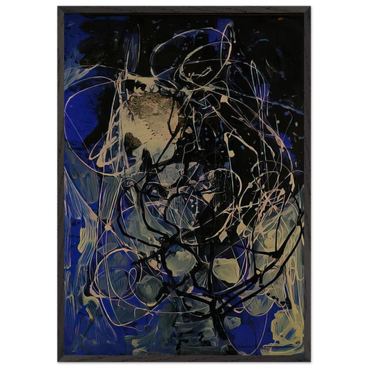 The Wind - Hans Hofmann 70x100 cm / 28x40 inches Framed Art Print – Black Wooden Frame