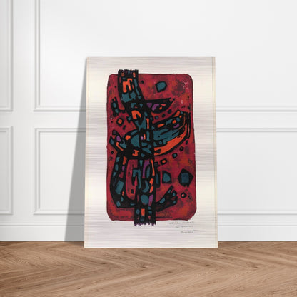 Living Flame - 1954 - Alfred Manessier Brushed Aluminum Print - 70x100 cm / 28x40 inches | Alfred Manessier Aluminum Print | Alfred Manessier Prints