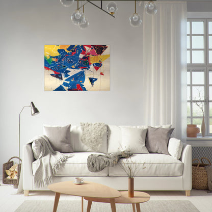 Middle Blue III - Sam Francis Brushed Aluminum Print - 70x100 cm / 28x40 inches | Sam Francis Aluminum Print | Sam Francis Prints