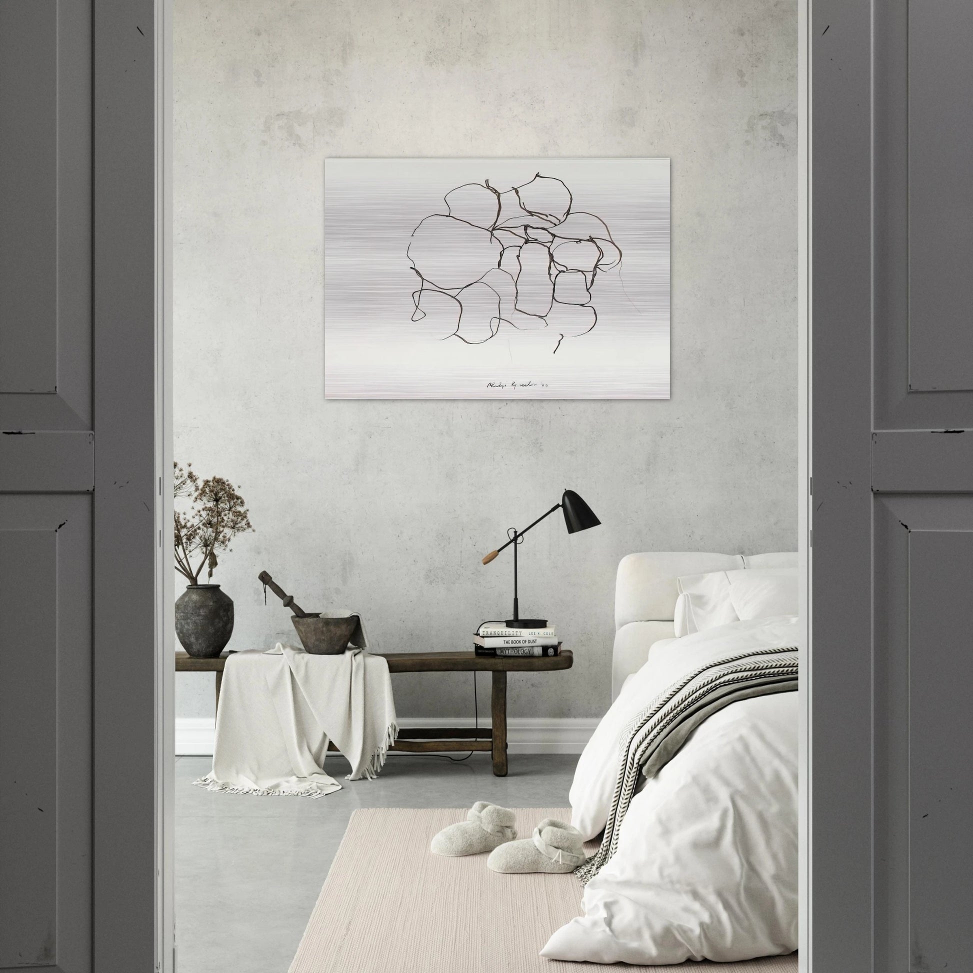 UNTITLED 5 - Philip Guston Brushed Aluminum Print - 70x100 cm / 28x40 inches | Philip Guston Aluminum Print | Philip Guston Prints