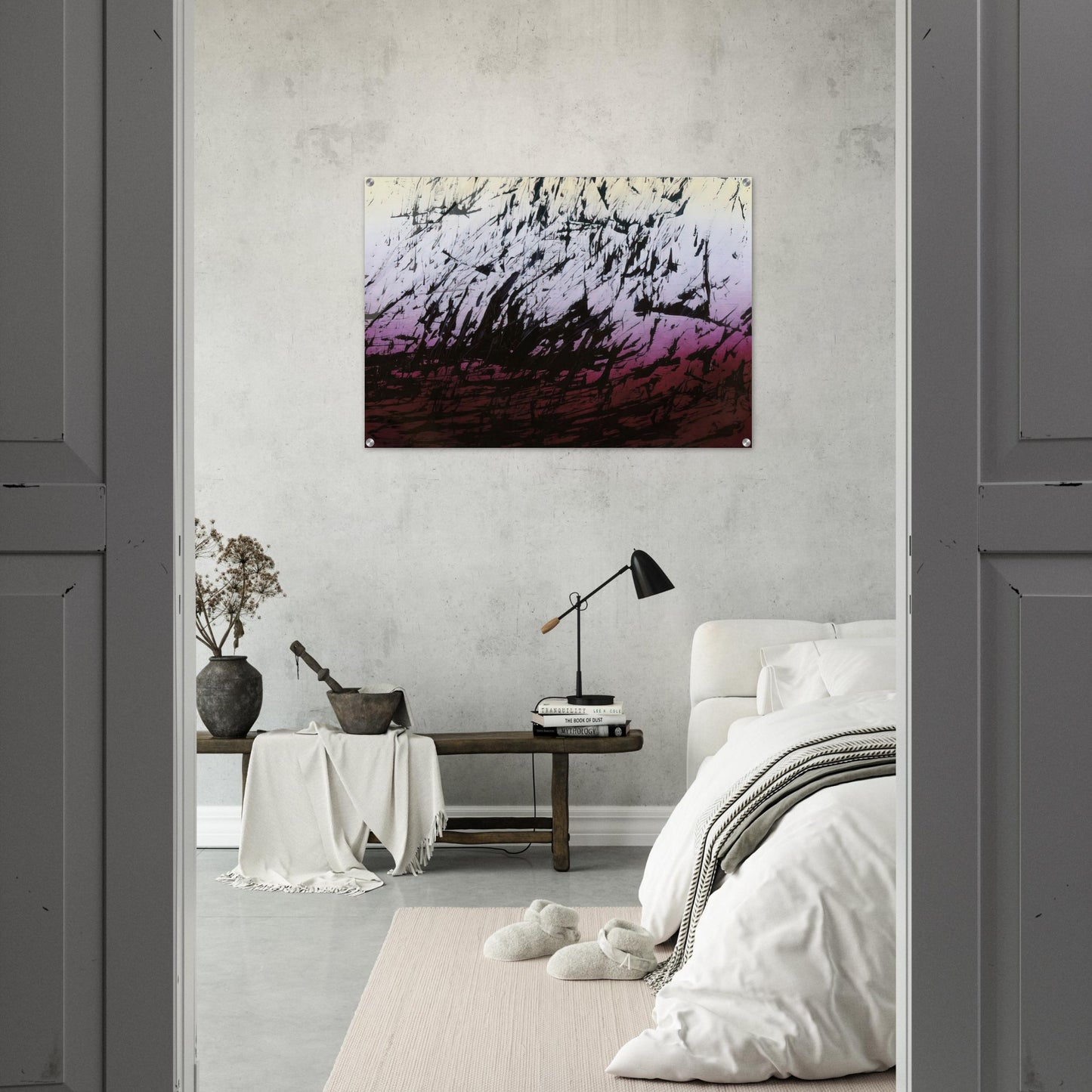Untitled T1982-H12 - 1982 - Hans Hartung Acrylic Print - 70x100 cm / 28x40″ inches