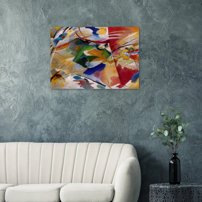 PAINTING WITH GREEN CENTER 1913 - Wassily Kandinsky Brushed Aluminum Print - 70x100 cm / 28x40 inches | Wassily Kandinsky Aluminum Print | Wassily Kandinsky Prints