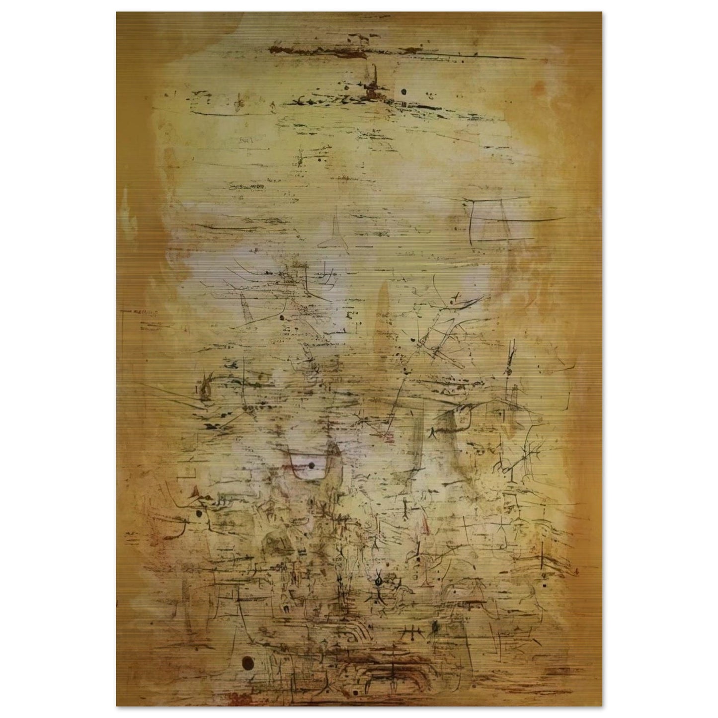 VOL D OISEAUX 1954 - Zao Wou-Ki Brushed Aluminum Print - 70x100 cm / 28x40 inches | Zao Wou-Ki Aluminum Print | Zao Wou-Ki Prints