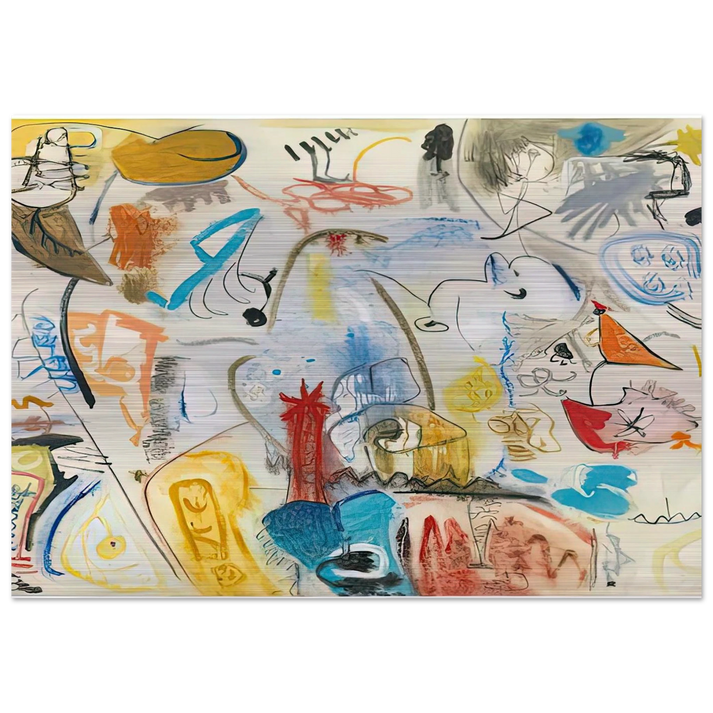 Circus Landscape, 1951- - Helen Frankenthaler Brushed Aluminum Print - 70x100 cm / 28x40 inches | Helen Frankenthaler Aluminum Print | Helen Frankenthaler Prints