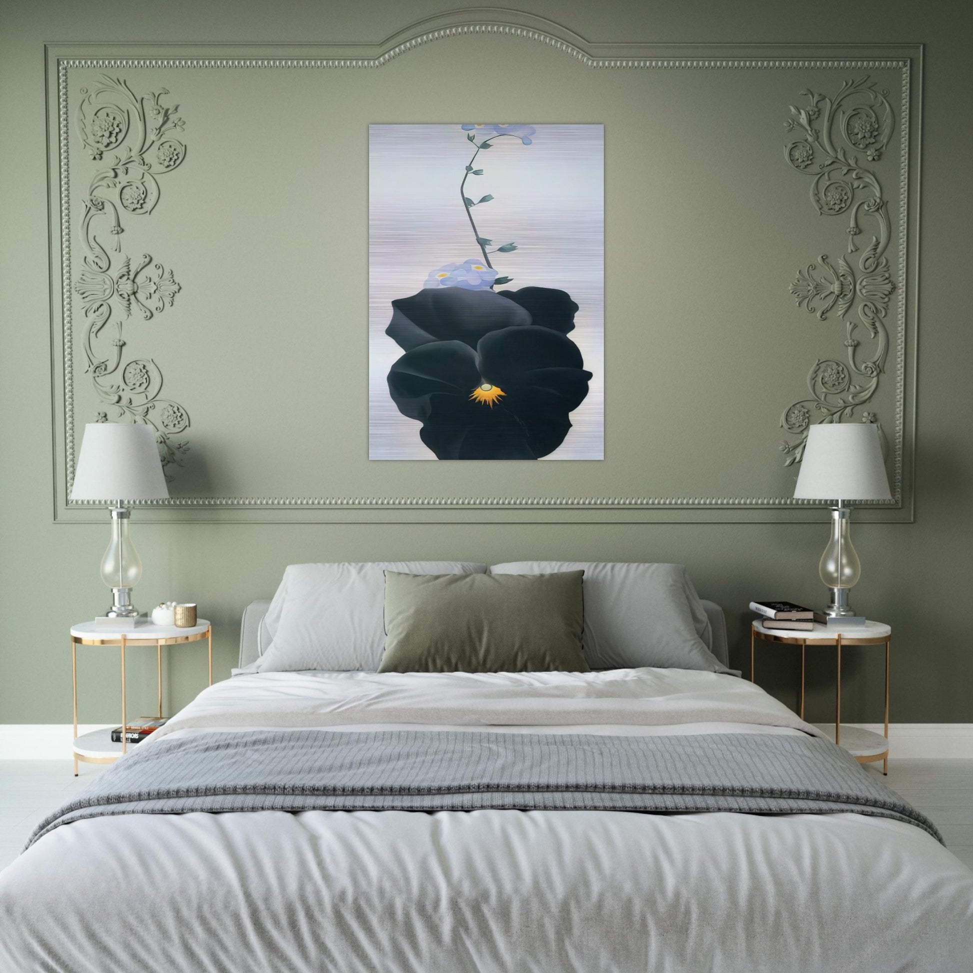 Pansy - Georgia O'Keeffe Brushed Aluminum Print - 70x100 cm / 28x40 inches | Georgia O'Keeffe Aluminum Print | Georgia O'Keeffe Prints