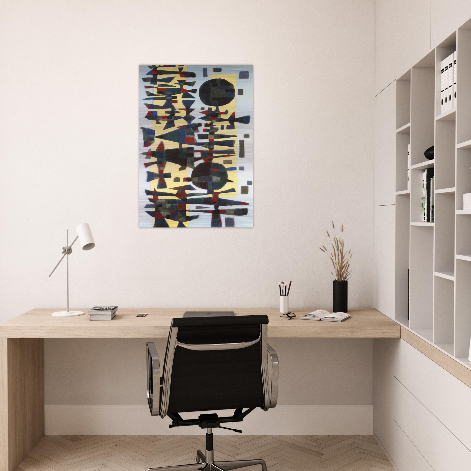 Fête en Zeeland - 1955 - Alfred Manessier Brushed Aluminum Print - 70x100 cm / 28x40 inches | Alfred Manessier Aluminum Print | Alfred Manessier Prints
