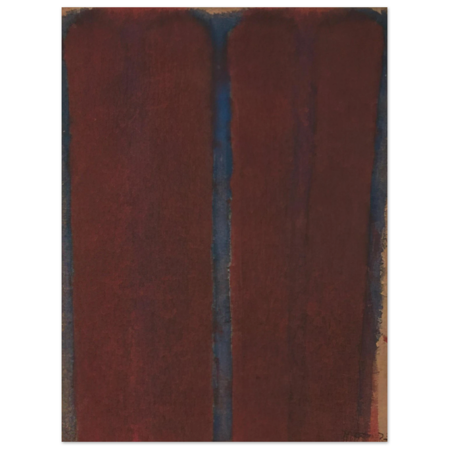 Yun Hyong-keun - Umber Blue - 1973  75x100 cm / 30x40inches Fine Art Poster