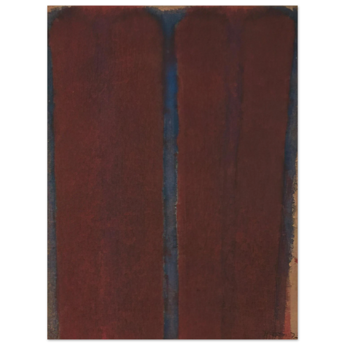 Yun Hyong-keun - Umber Blue - 1973  75x100 cm / 30x40inches Fine Art Poster