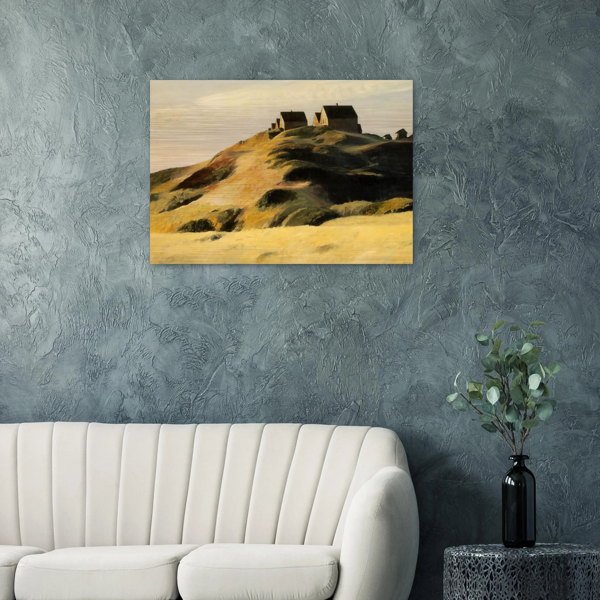 Corn Hill - Edward Hopper Brushed Aluminum Print - 70x100 cm / 28x40 inches | Edward Hopper Aluminum Print | Edward Hopper Prints