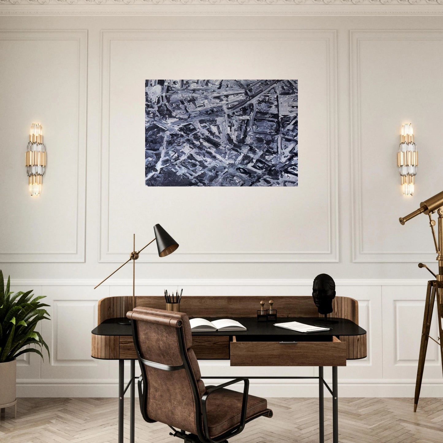 TOWNSCAPE PL 1970 0 - Gerhard Richter Brushed Aluminum Print - 70x100 cm / 28x40 inches | Gerhard Richter Aluminum Print | Gerhard Richter Prints