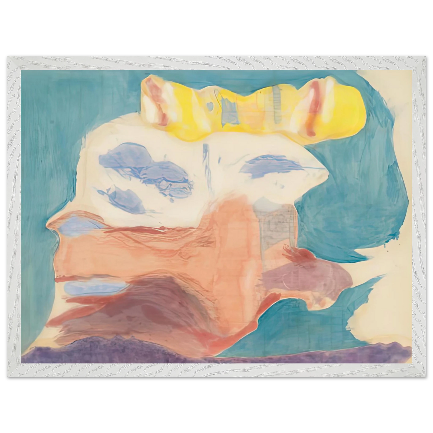 Helen Frankenthaler - Sea Goddess, 1963- Wall Art - 30x40 cm / 12x16 inches - Premium Wooden Framed Poster With Fine Art Paper-canvas - Wood frame