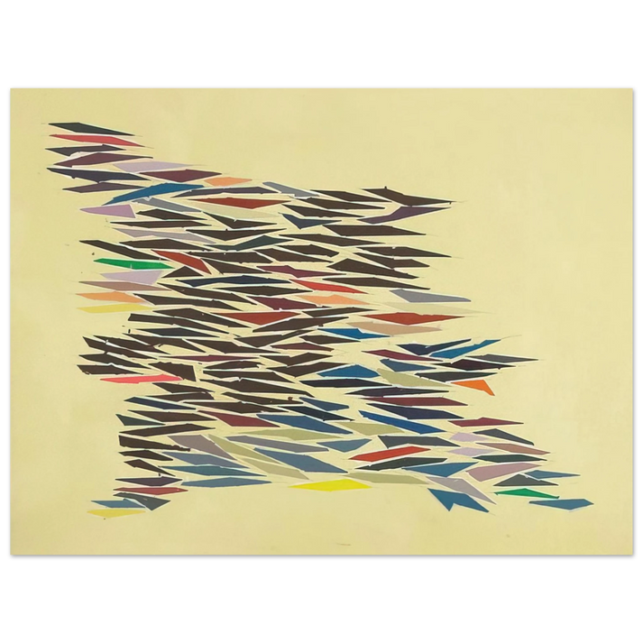 Robert Goodnough - Colors with Yellow - Post-Painterly Abstraction  75x100 cm / 30x40inches Fine Art Poster