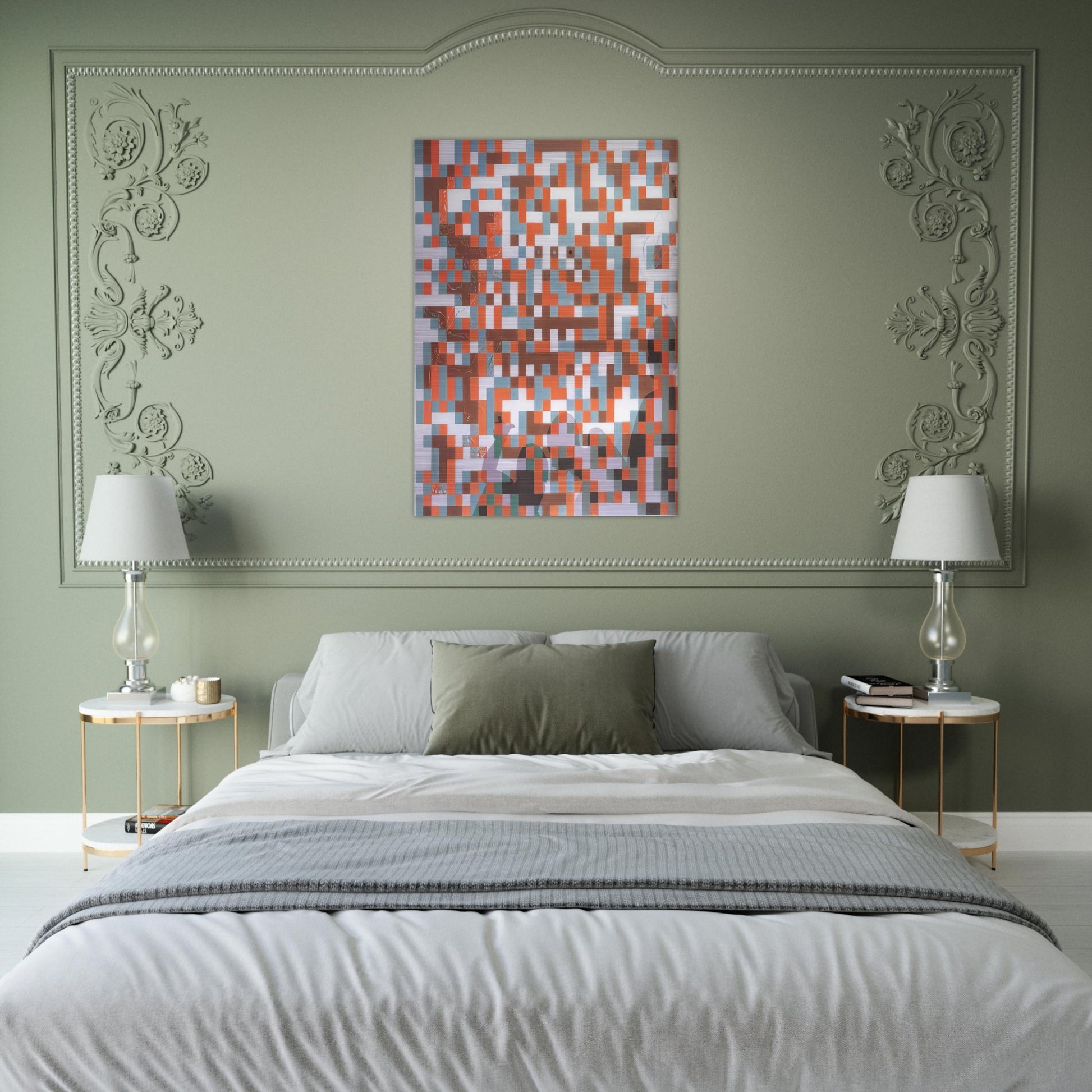 CYBERNETIC ODALISUQE HOMAGE TO BELA JULESZ - Salvador Dali Brushed Aluminum Print - 70x100 cm / 28x40 inches | Salvador Dali Aluminum Print | Salvador Dali Prints